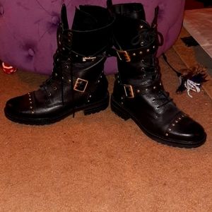 Kurt Geiger Motorcycle Combat Boots